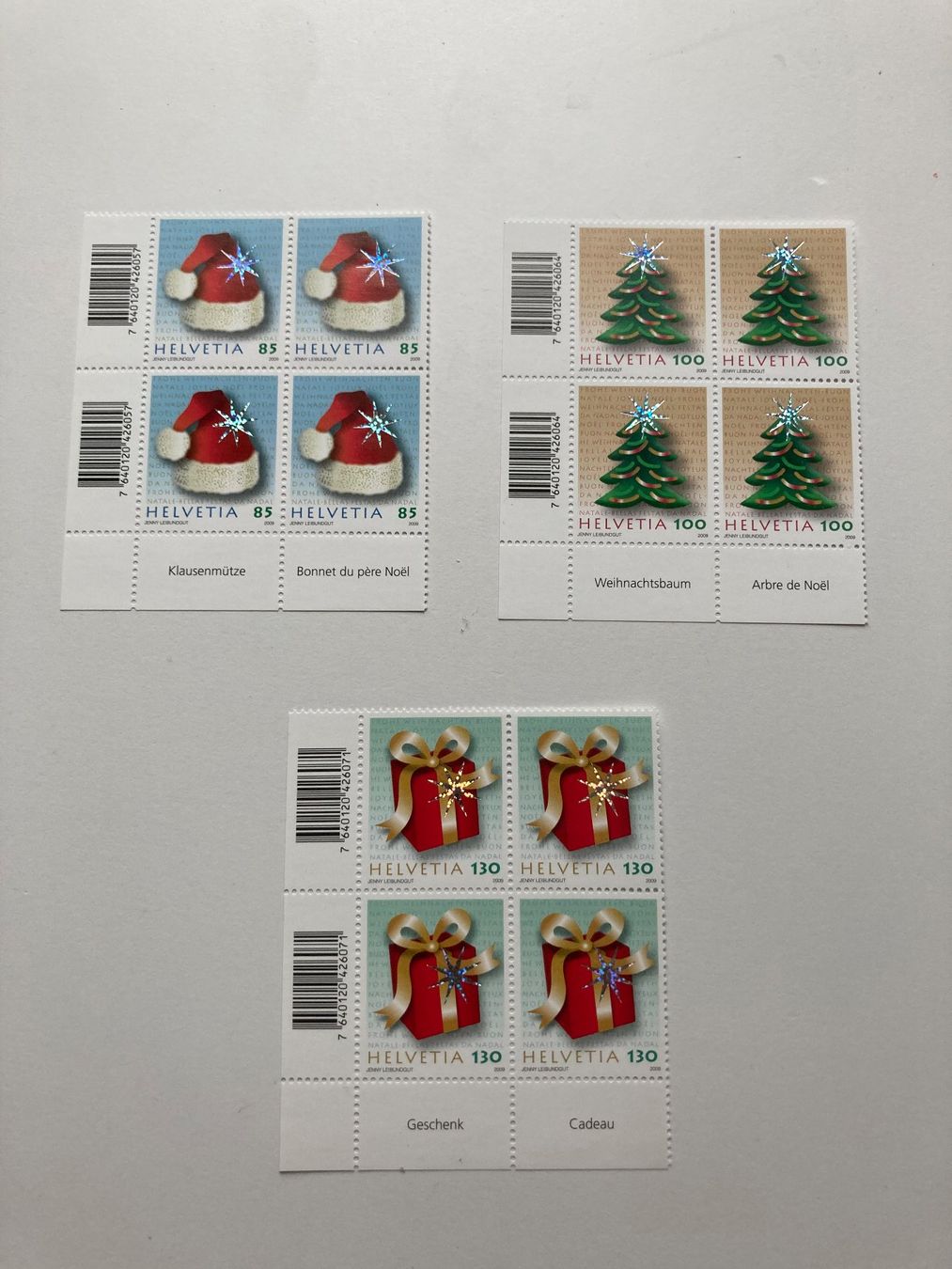 Tutti i francobolli: Weihnachtsbriefmarken 4-Blöcke postfrist 2008 - 2011 – Nuovo e nell'imballaggio originale da Emmenbrücke venduto da T-Towel 1