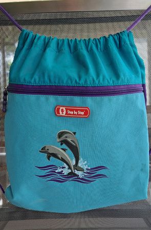 Step by Step Turnbeutel mit Delfinen, Top Zustand!