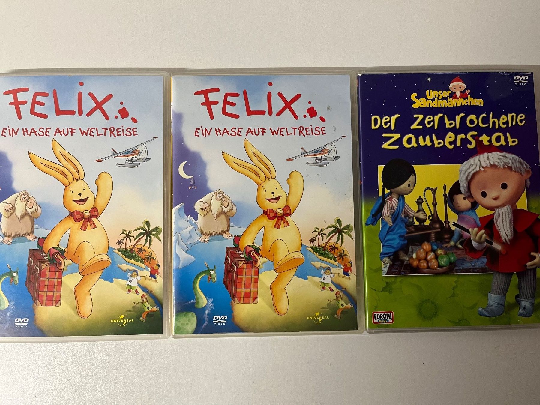 Alle DVDs: 2x DVD Felix + DVD Unser Sandmännchen – Gebraucht aus Viganello von Schiri70