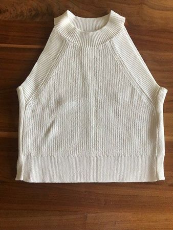 New Wilfred Cream Cropped Sweater, Aritzia