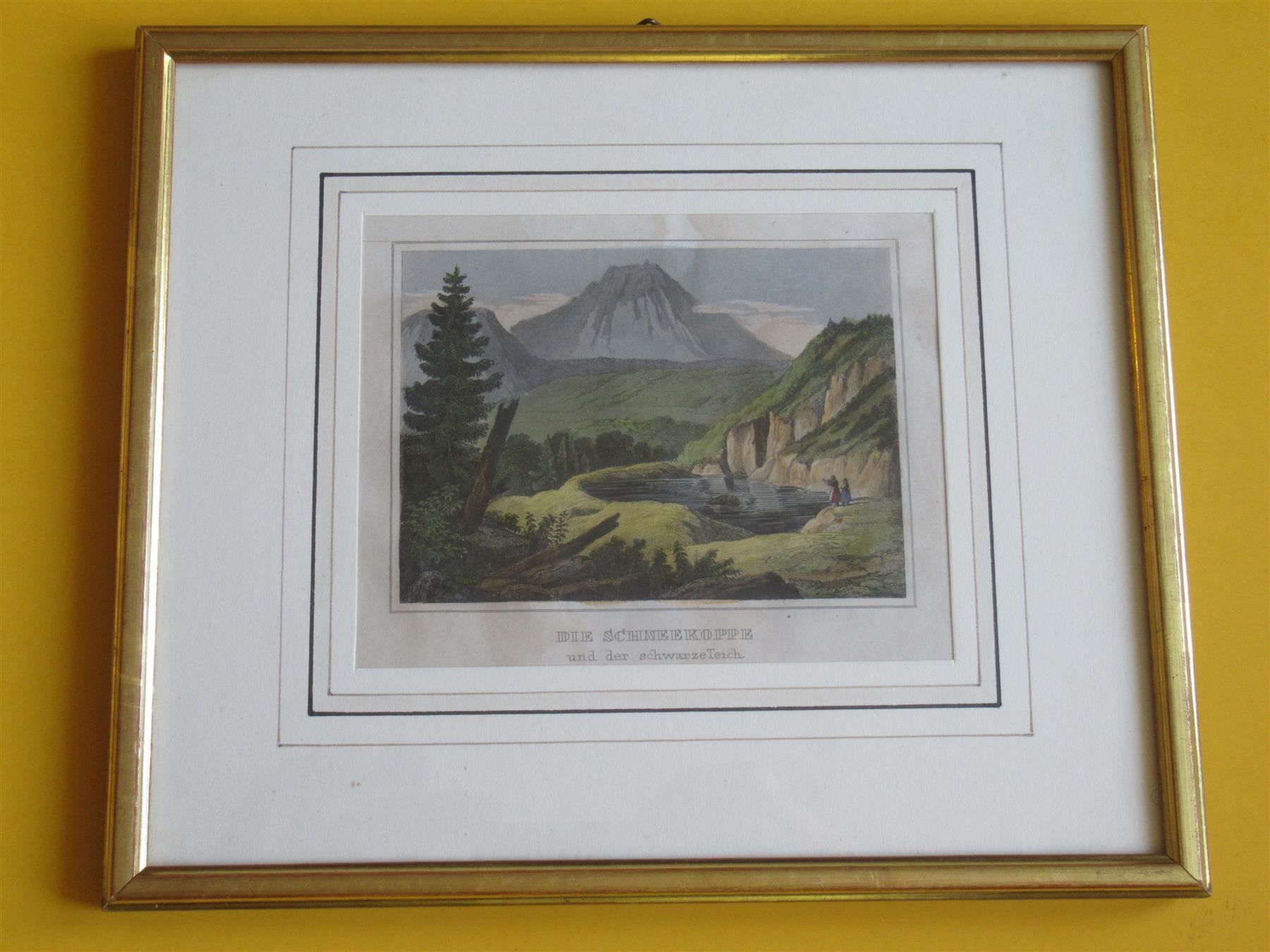 Incisioni: Aquatinta Schneekoppe u. d. schw. Teich – Usato da Adliswil venduto da buch_und_kunst