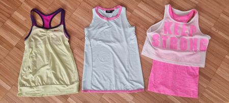 Sportkleiderpaket: Trainingshose + Sportshirts - Gr. 152