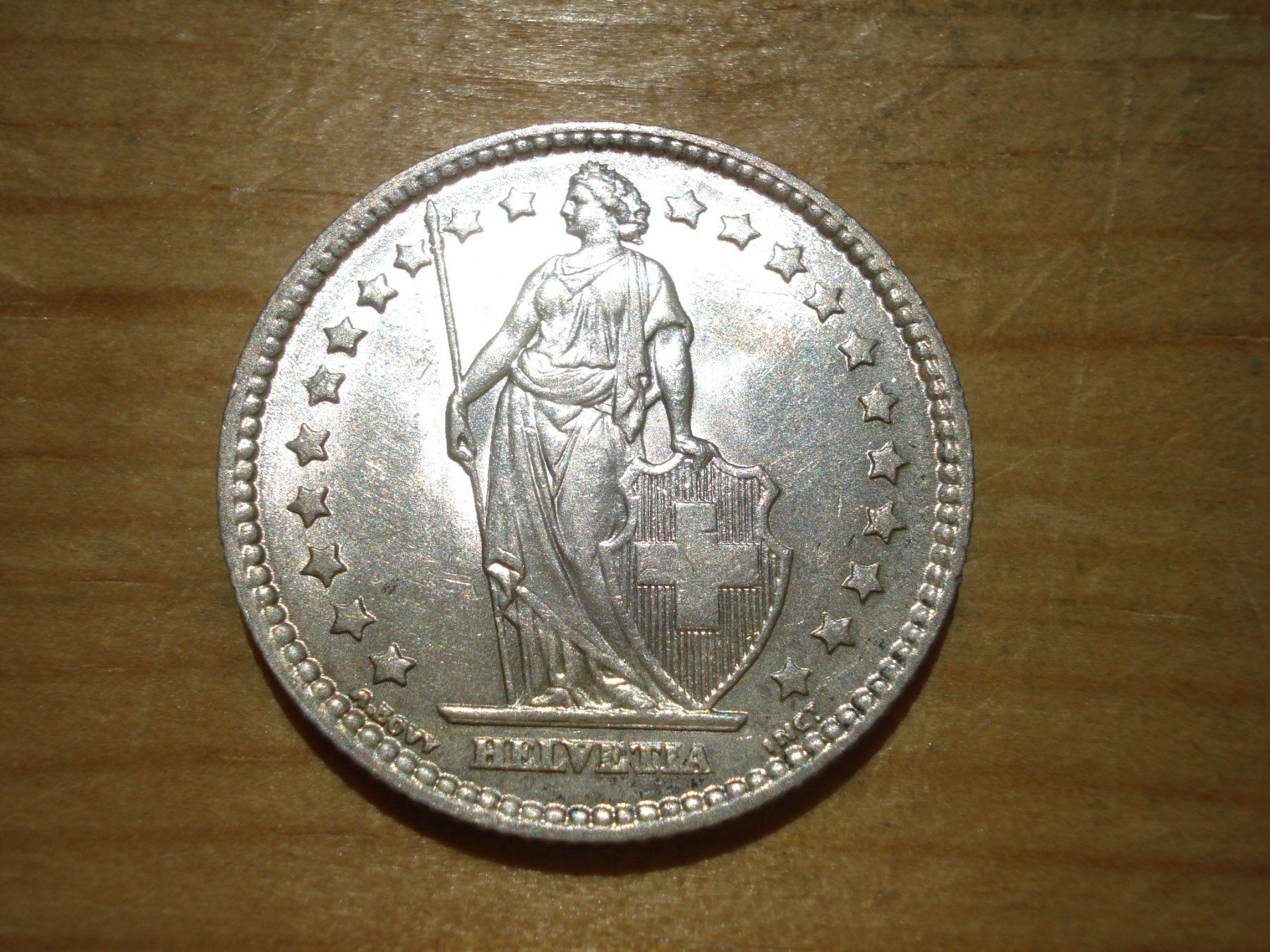 Alle Münzen: (H3) 1 Franken 1877 UNZ-STGL – Gebraucht aus Erlach von Net-Coins 1