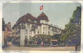 Hotel Post Rapperswil 1952, gestempelt