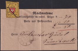 T.23 B-RO auf Streifband von LANGENTHAL nach SUMISWALD