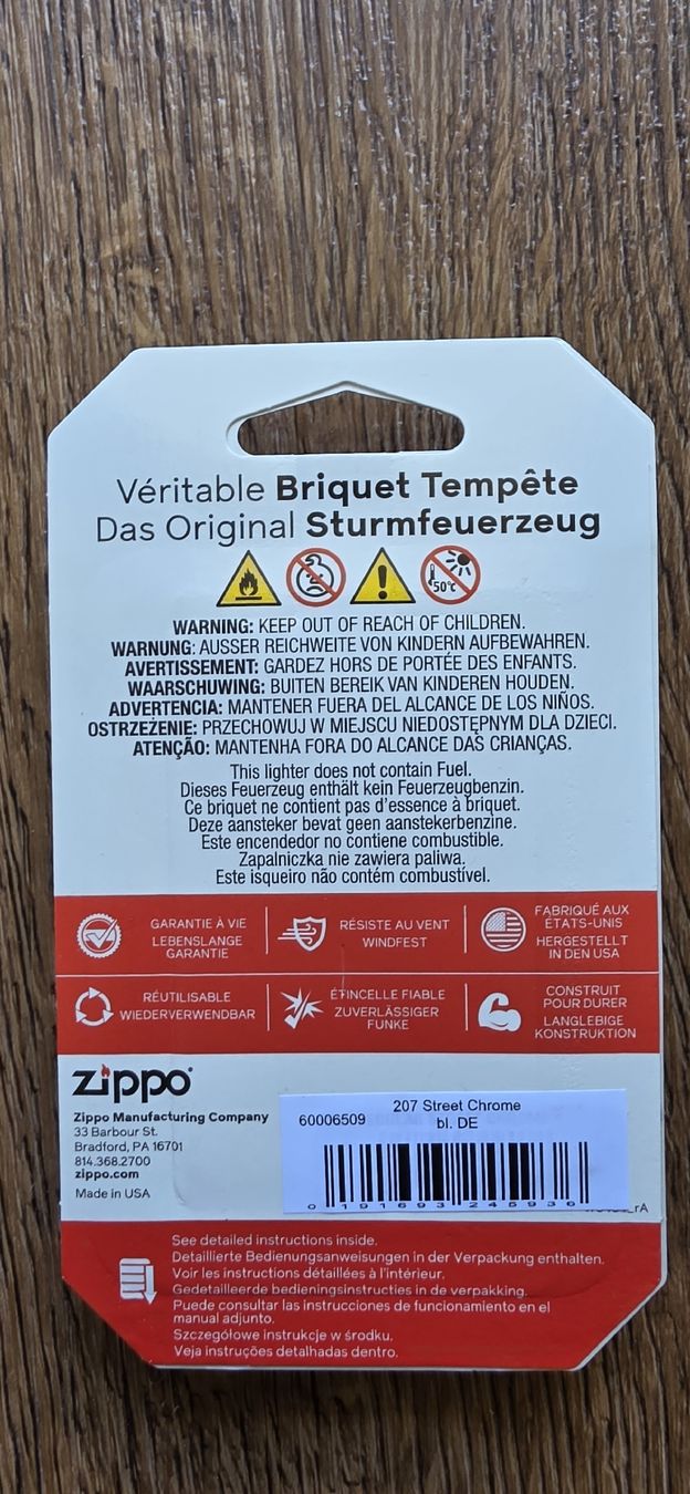 Zippo Accendini: Zippo Silber NEU OVP – Nuovo e nell'imballaggio originale da Flawil venduto da Heartbreaker 1