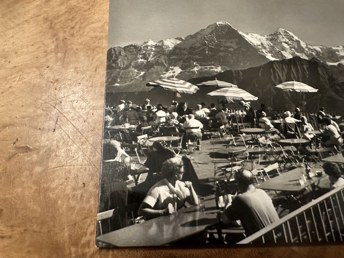 Cartoline postali: Schynige Platte,Rest.Terrasse, Touristen – Usato da Frauenfeld venduto da aluma14 2