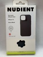 Nudient Silicone Case iPhone 15 Storm Black neu