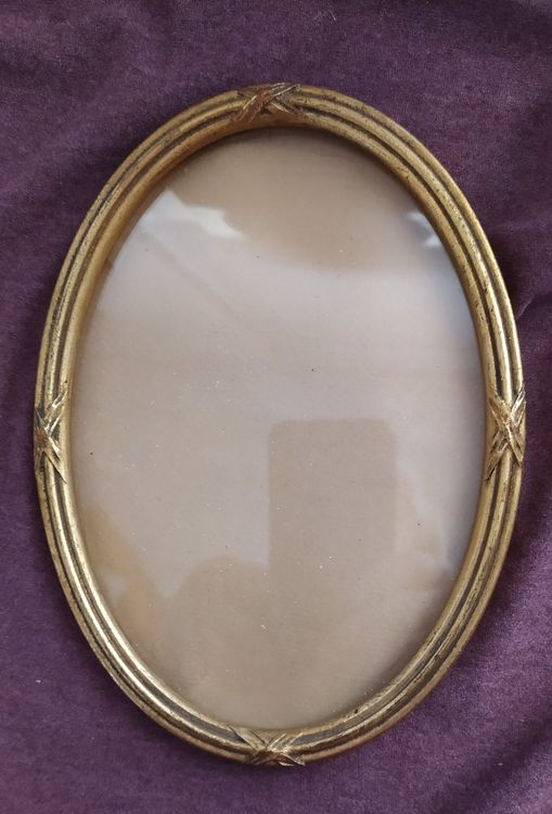 ANCIEN CADRE RÉGULE doré ovale à poser occasion EUR 28,00 - FR