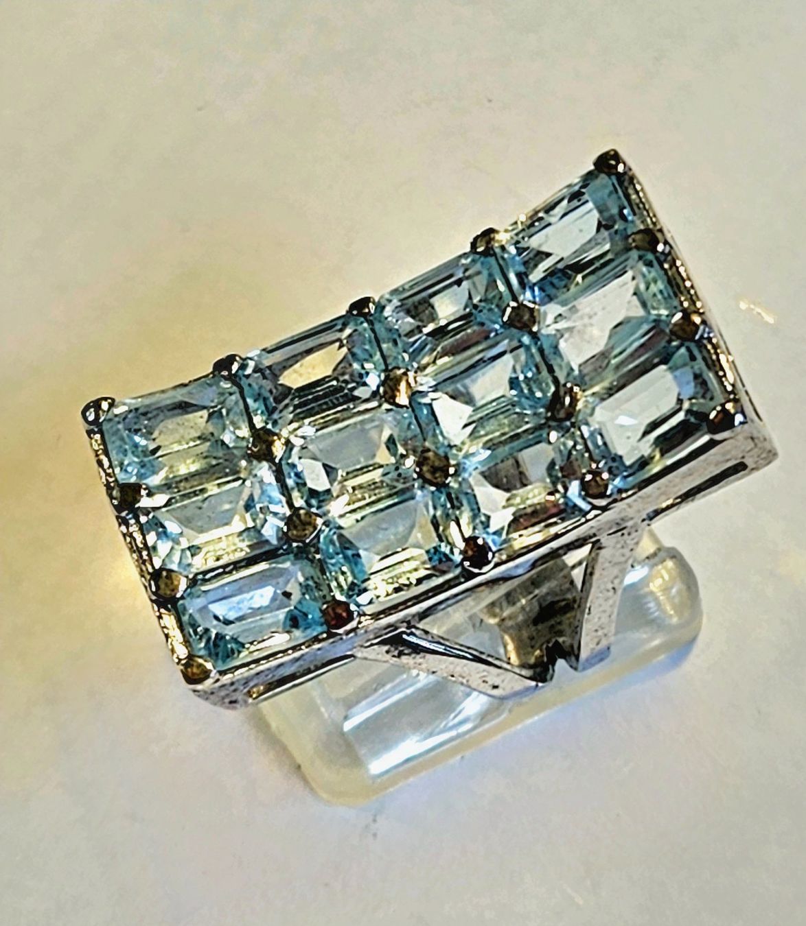 Anelli: Blau Topas Fingerring – Nuovo (secondo la descrizione) da Zürich venduto da Bieter04 2