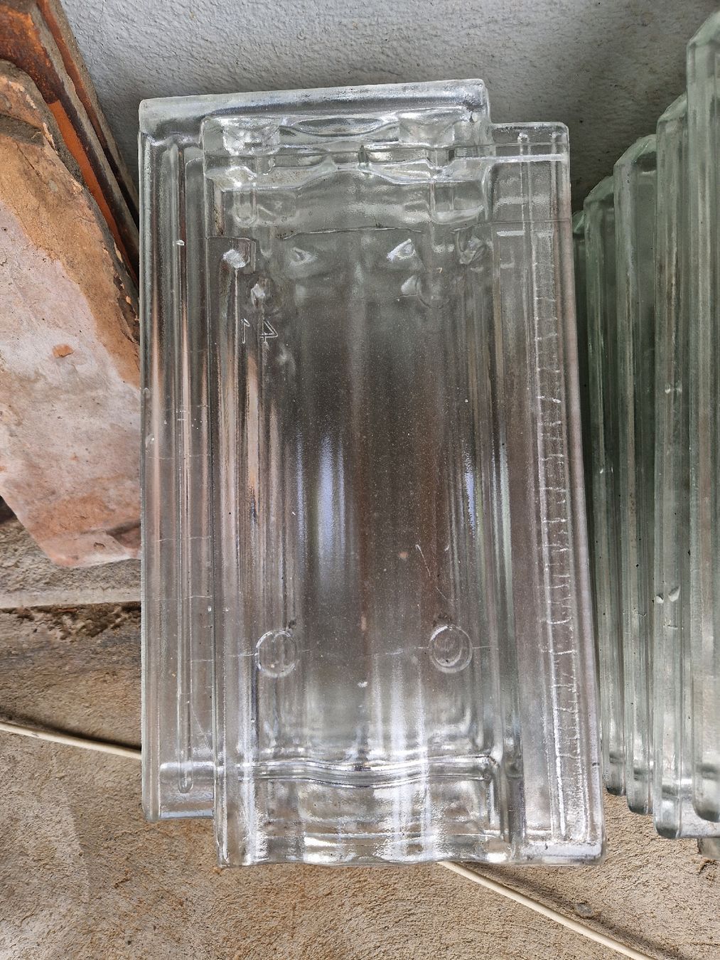 Gläser: Glasziegel Nr. 17 und Nr. 41 – Gebraucht aus Unterlunkhofen von Chrigine 1
