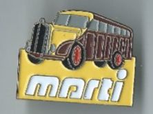 Oldtimer Bus Marti, Pin