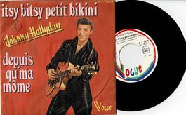 Johnny Hallyday - 45T. Itsy Bitsy, petit bikini +1