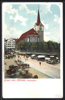 AK Herisau, Marktplatz, Markttag, 1901