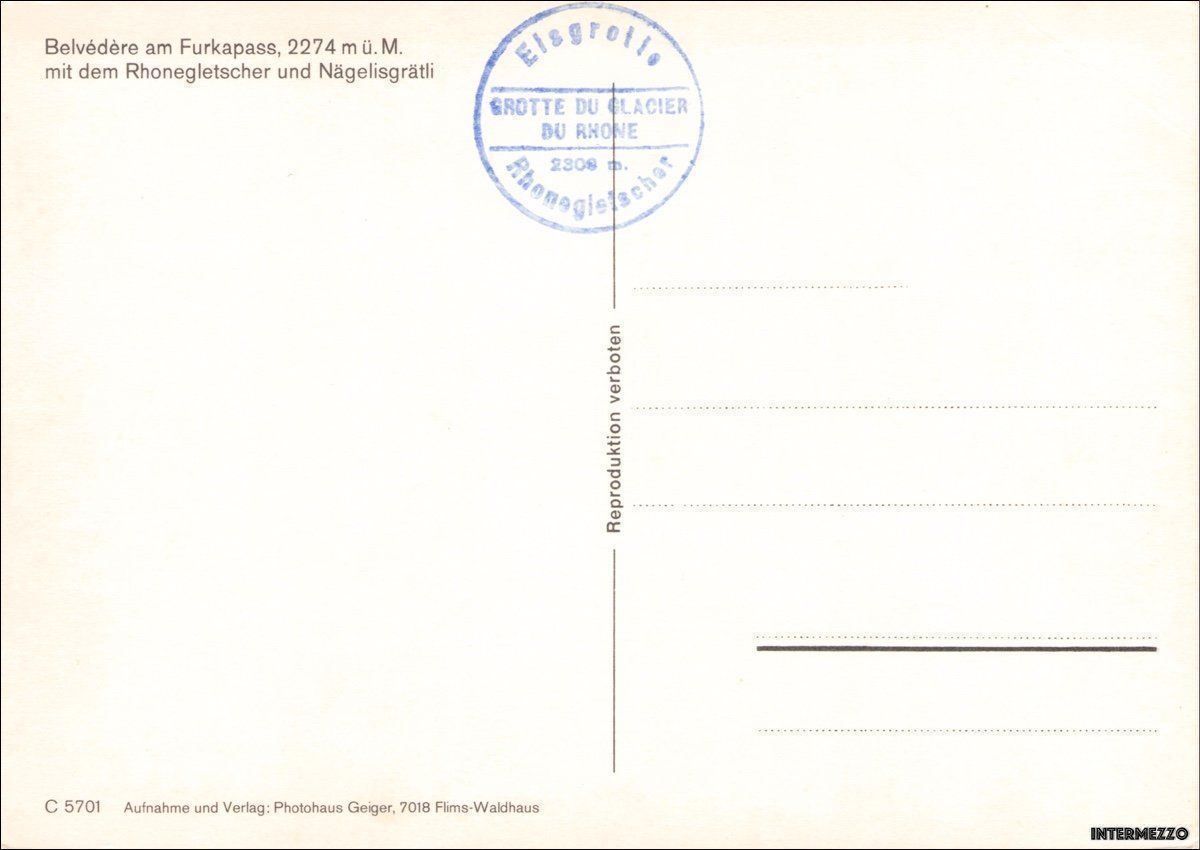 Cartoline postali: Postauto // Furka Rhonegletscher – Usato da Basel venduto da intermezzo12 1