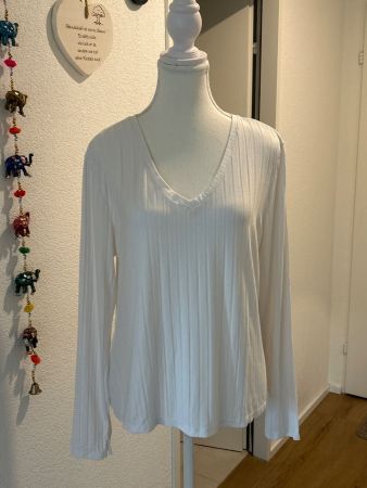 Damen Langarmshirt weiss von Laura Torelli Collections