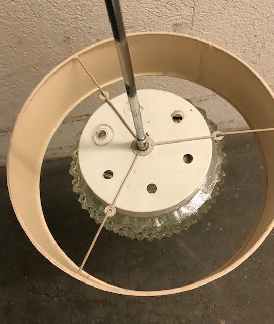 Kronleuchter & Deckenlampen: Hängelampe breites Stoffband mit Pressglass – Gebraucht aus Zürich von gigimai67 2