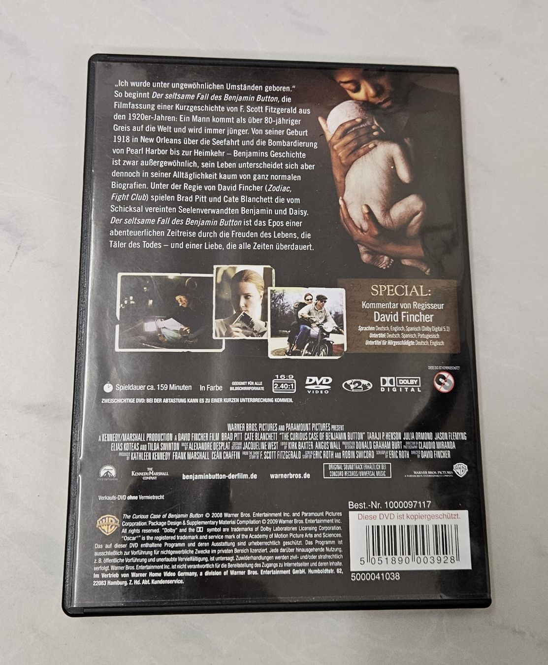 Tutti i DVDs: Der seltsame Fall des Benjamin Button - DVD - Brad Pitt – Usato da Regensdorf venduto da 8Collect 2