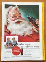Vintage Reklame Coca Cola, 1955 - Santa Claus, Samichlaus