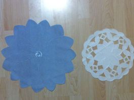 2 Deckeli hellblau/weiss
