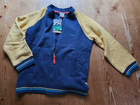 NEU cooler, warmer Frugi Pulli 134 mit Biene