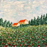 Blumenwiese (Öl auf Leinwand) Nr. 80