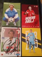 Fussball-Mix - 4 signierte Autogrammkarten - Set