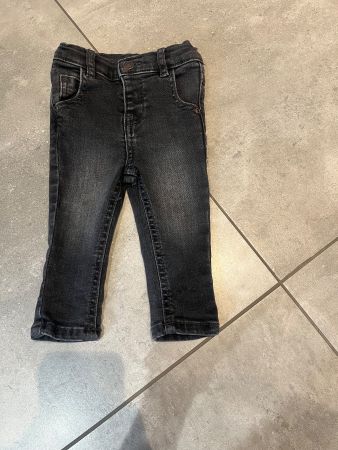 Vertbaudet, Baby Jeans, dunkelgrau, schwarz, Gr. 62 NEU