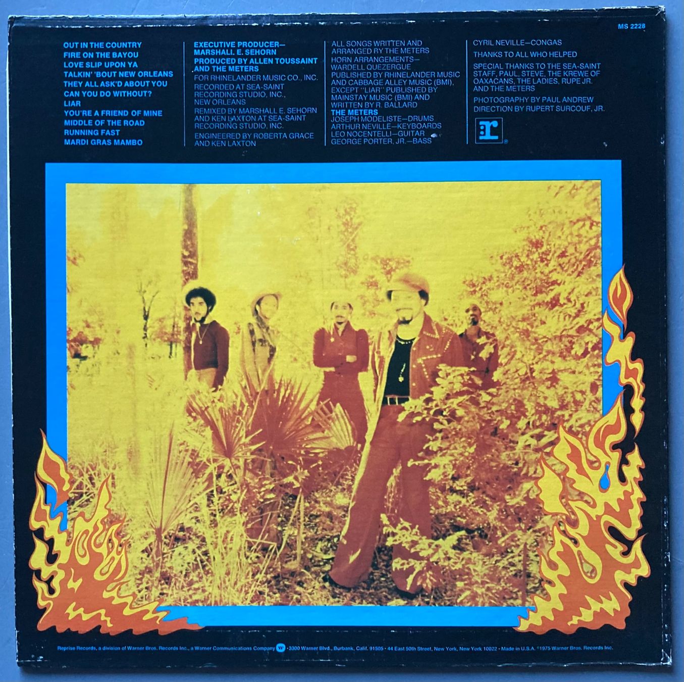 Schallplatten: THE METERS - FIRE ON THE BAYOU – Gebraucht aus Poliez-Pittet von Newtown-Records 1
