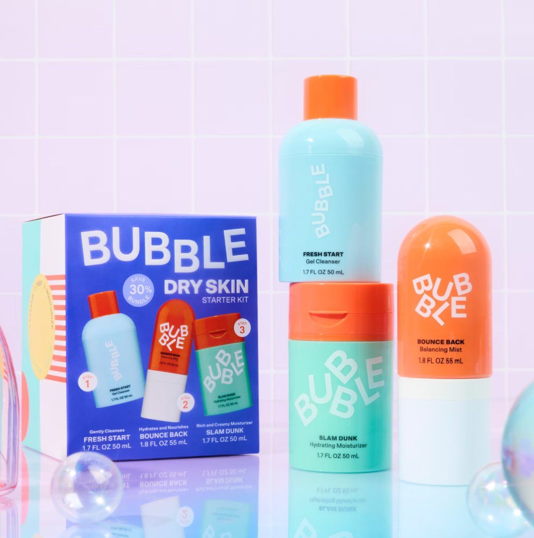 Gesichtspflege: Bubble Dry Skin Bundle 3 Step Hydrating Routine LP. 69.- CHF – Neu und originalverpackt aus Cham von Trendy_Outlet 3
