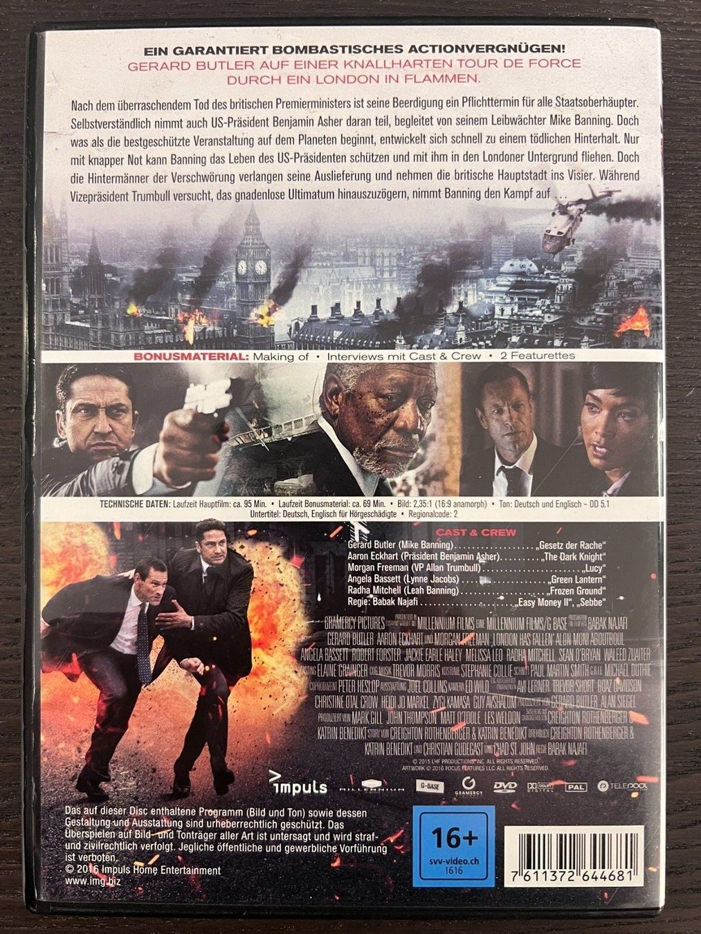 Tutti i DVDs: London Has Fallen – Usato da Zürich venduto da FilmFreunde 1