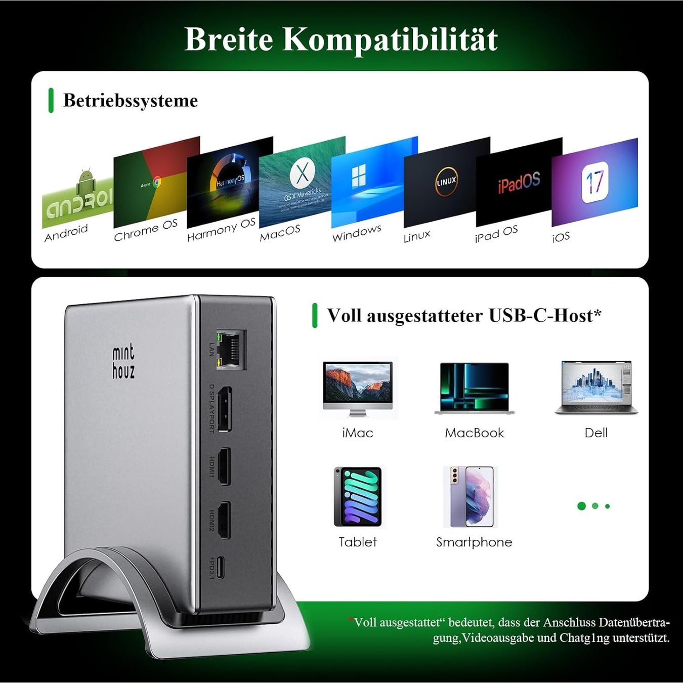 Dockingstation: USB-C Dockingstation 9-in-1 mit 140W PD & 8K HDMI/DP – Neu und originalverpackt aus Suhr von SchnapperCH 7