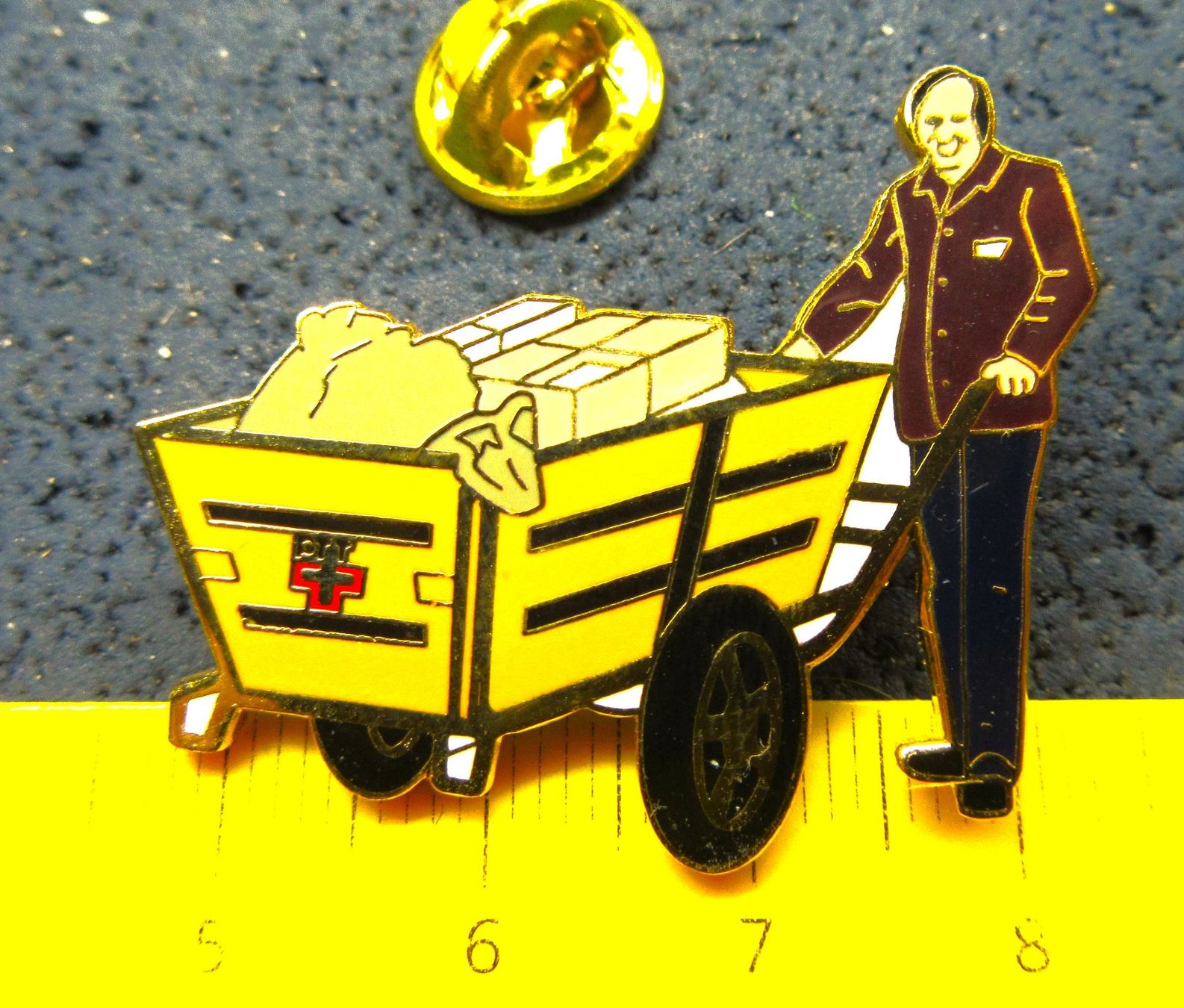 Swiss Plaketten & Abzeichen: SBB BAHNPOST PTT SCHWEIZ PIN ENAMEL GOLDIG – Gebraucht aus Ettingen von Hausi4711