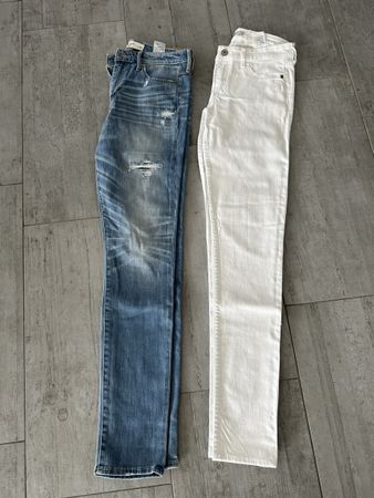 2 Abercrombie&Fitch Jeans, Gr.28, Herbst-Look, ☀️👖🕶️