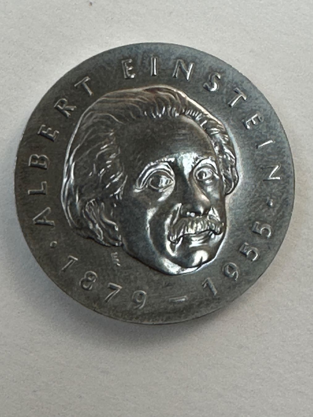 Tutti le monete: Albert-Einstein-Gedenkmünze von 1979 Neusilber – Usato da arlesheim venduto da Art.en1 1