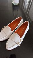 Santoni Loafer Damen weiss Leder Grösse 36 guter Zustand