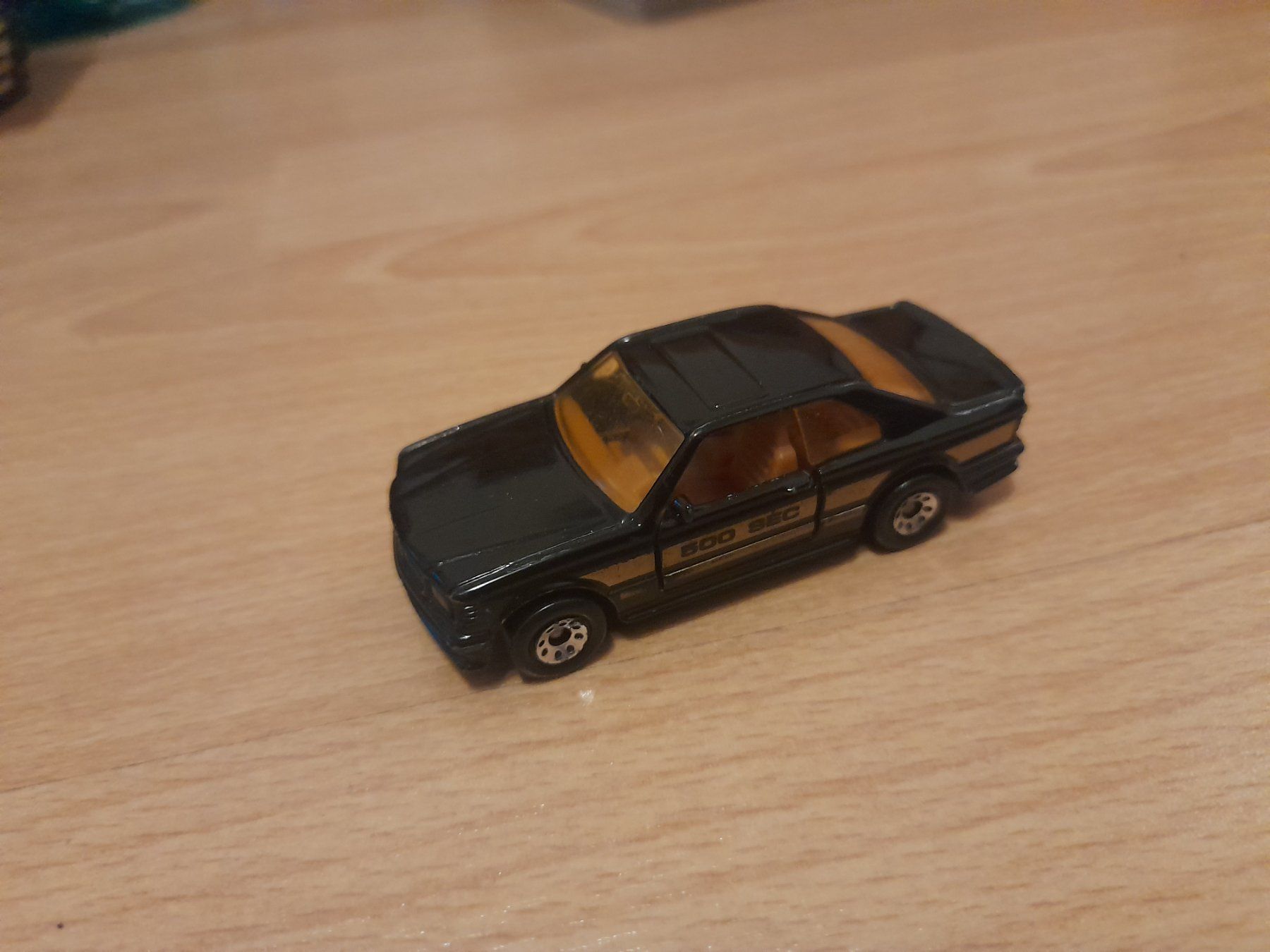 Matchbox Modellautos: Matchbox 500 SEC Coupe schwarz (1984) – Gebraucht aus Lustmühle von chevi03