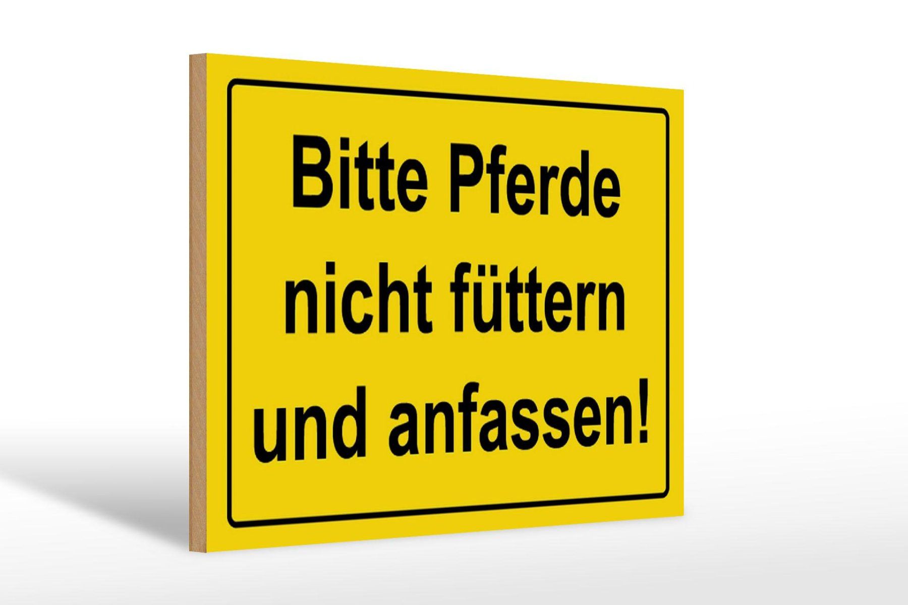 Insegne: Blechschild-BITTE PFERDE NICHT FÜTT/ANFA – Nuovo e nell'imballaggio originale da Rupperswil venduto da big-one-sale 1