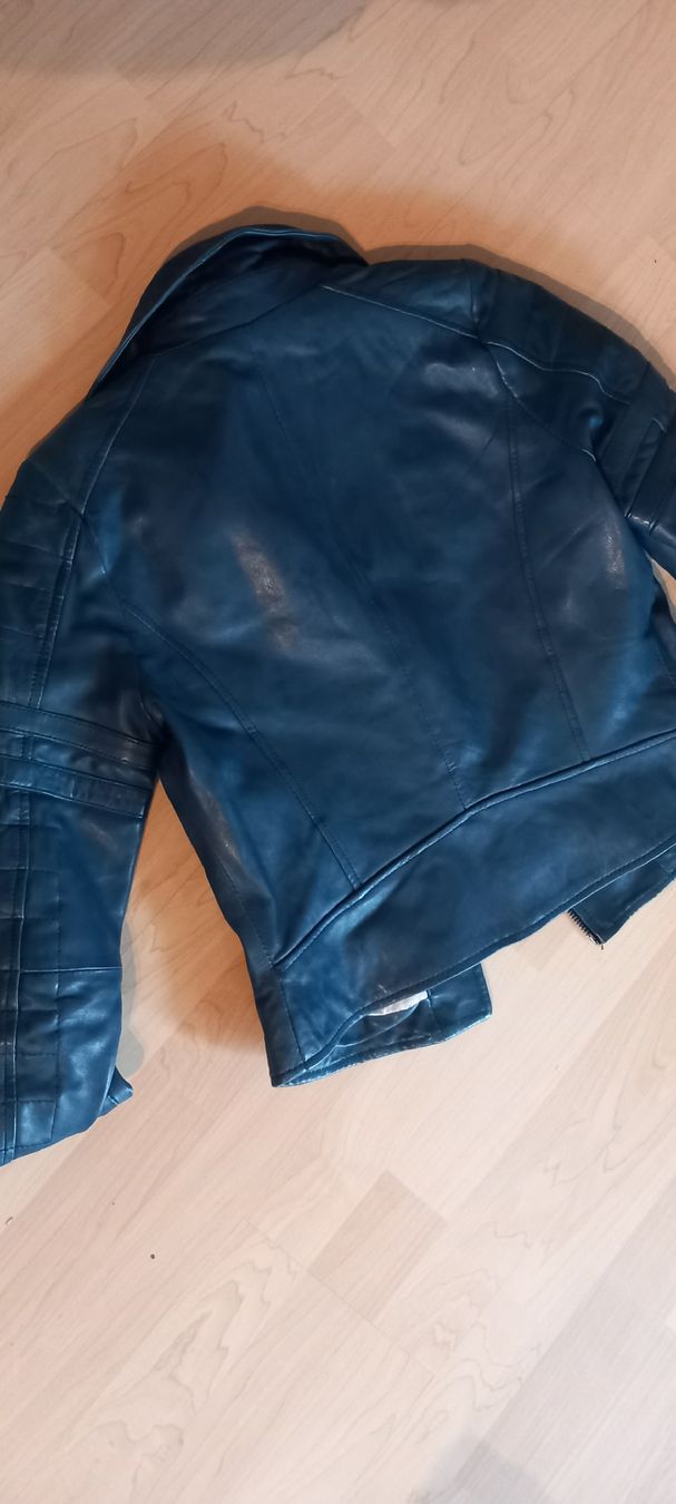 Giacche: AP Echtlederjacke petrol Gr. 36 – Usato da Rebstein venduto da bestforyou 1