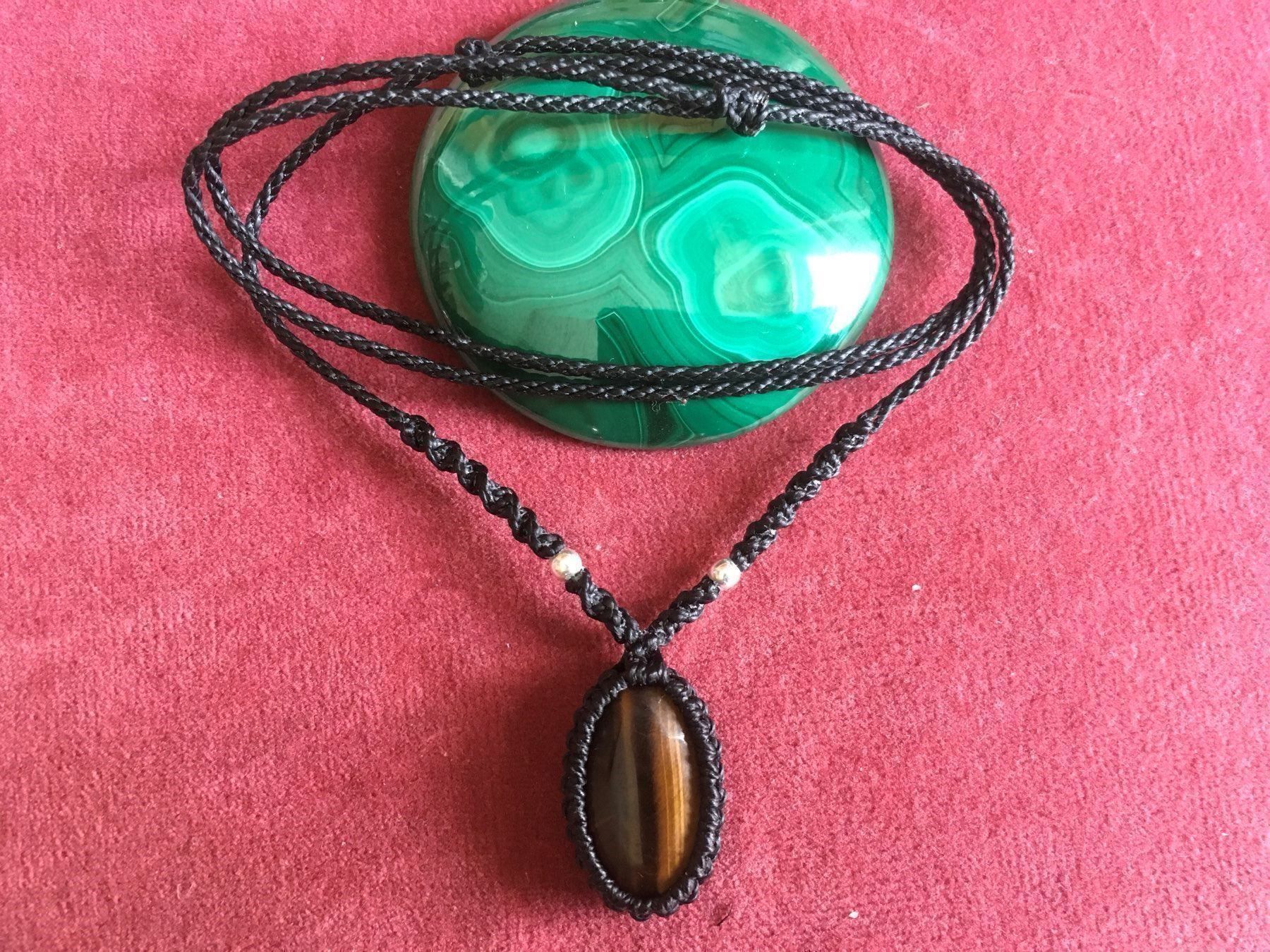 Catenine: Tigerauge aus Brasilien / Kette – Nuovo e nell'imballaggio originale da Zürich venduto da MEVAS-Schmuck 1