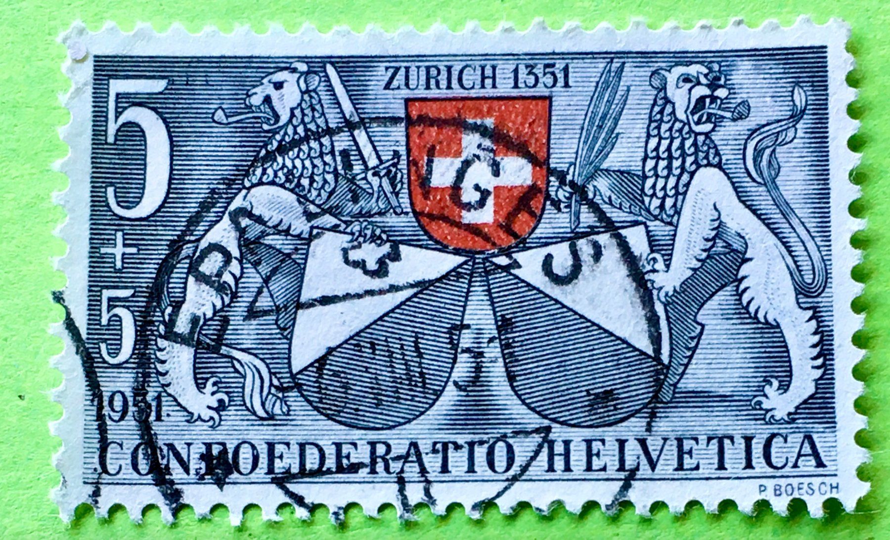 Tutti i francobolli: Nr.B 51 GESTEMPELT 1951    – Usato da Aarau venduto da Billa007