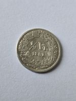 Schweizer Münze 1/2 Franken 1881 Helvetia Silber geprägt