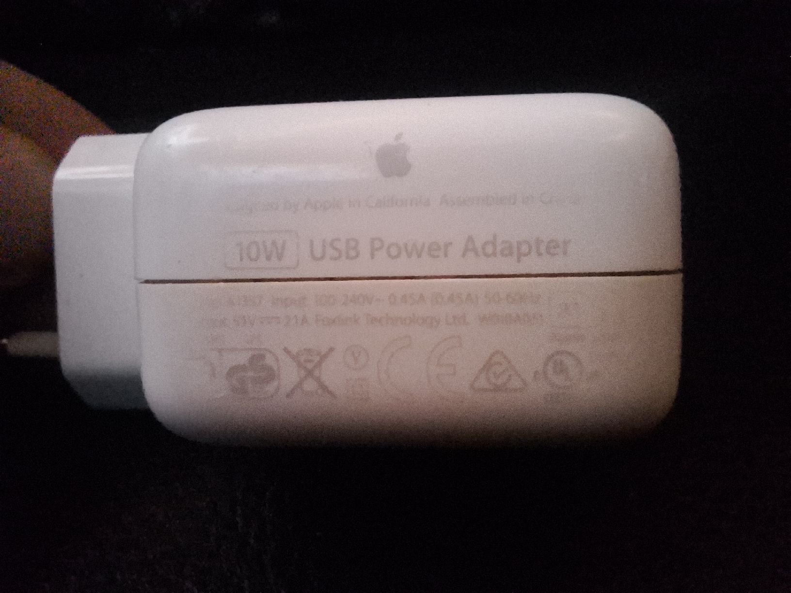 Apple Caricabatterie: Adaptateur secteur USB Apple 10W blanc – Usato da Tannay venduto da v1n1p00h 1