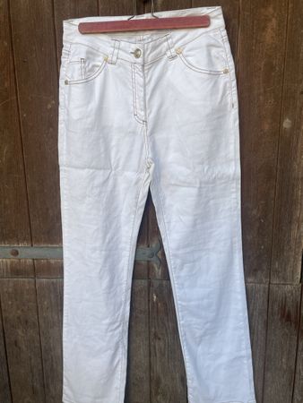 Weisse Damen Jeans Hose, Gr. 38/40Elia Cavaletti, Sommerlich