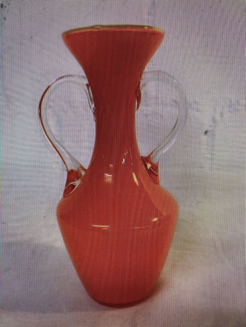 Murano Vasen & Gefässe: Orange Vintage Vase Deko Glasvase – Gebraucht aus sursee von trilli-tralli 6