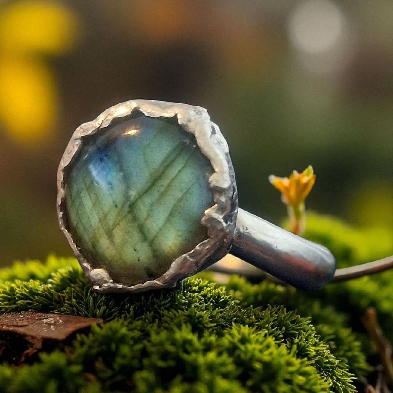 Bagues: Statement-Ring Silber 960 mit Labradorit – Neuf avec emballage d'origine à Aarau par Schmuckhoehle_MD 3