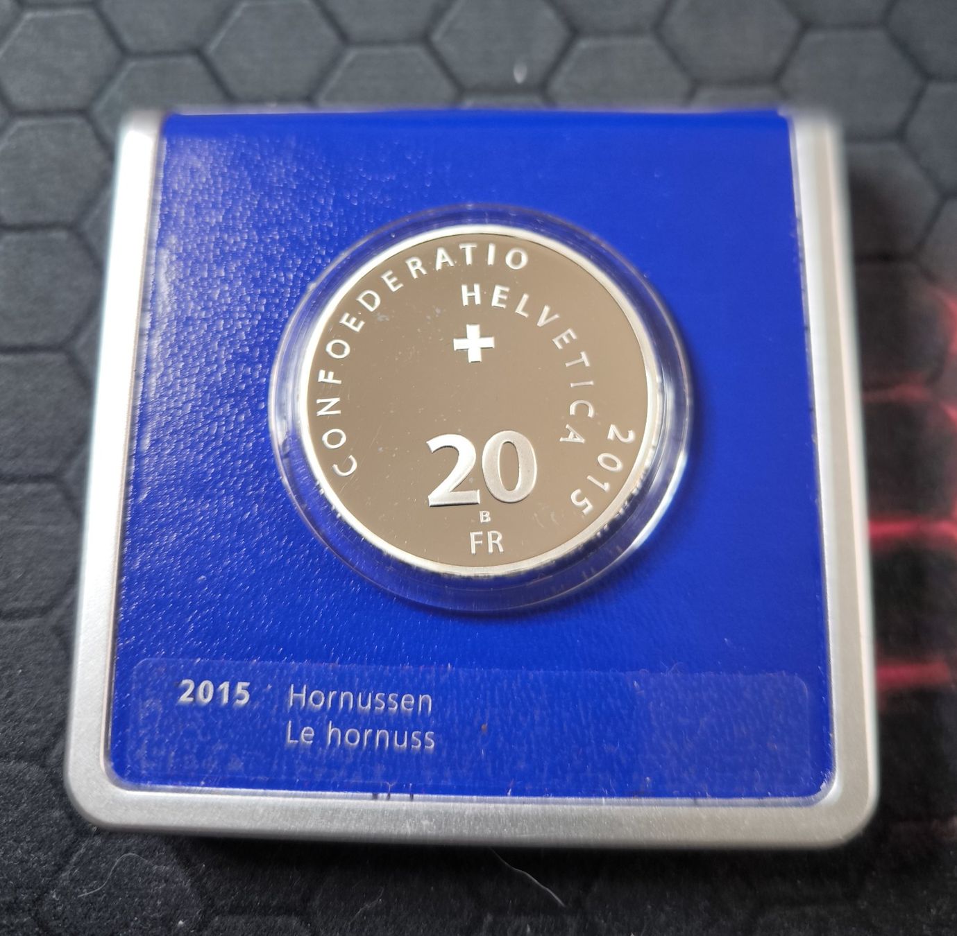 Tutti le monete: 20 Franken 2015 Silber PP Hornussen Box – Usato da Nyon venduto da AlexKey71 2