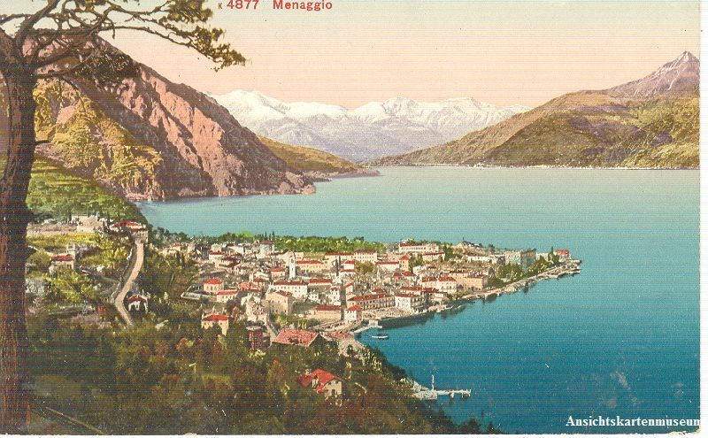 Ansichtskarten: Menaggio - am See + ca. 1915 – Gebraucht aus Emmenbrücke von teestube