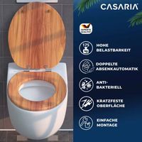 Toilettensitz Holz-Optik mit Absenkautomatik MDF (Neu)