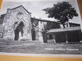 Alte Postkarte chiesa di S Francesco FIESOLE